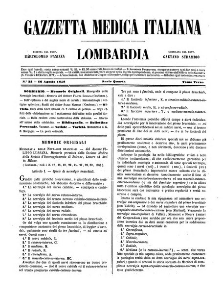 Gazzetta medica italiana Lombardia