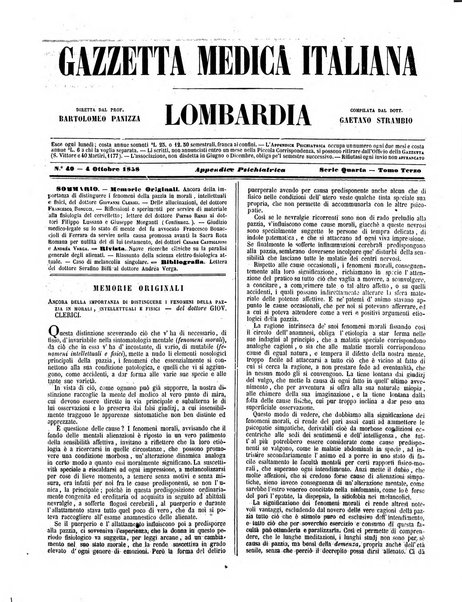 Gazzetta medica italiana Lombardia