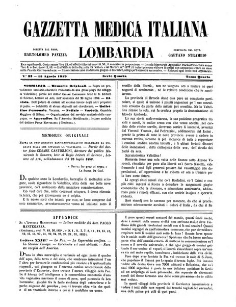 Gazzetta medica italiana Lombardia