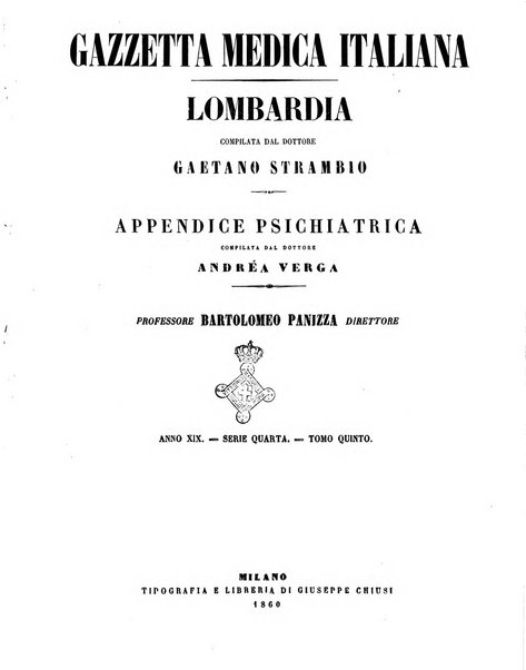 Gazzetta medica italiana Lombardia