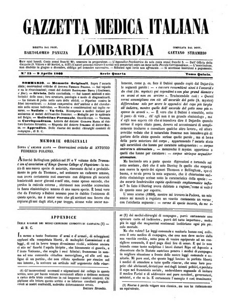 Gazzetta medica italiana Lombardia