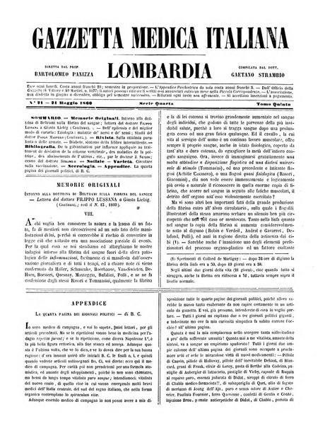 Gazzetta medica italiana Lombardia