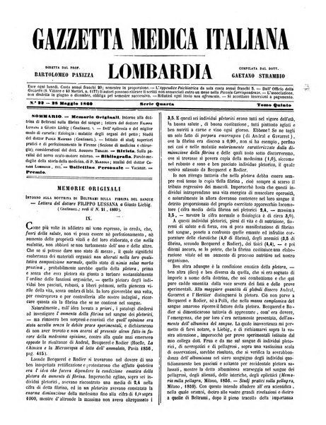 Gazzetta medica italiana Lombardia