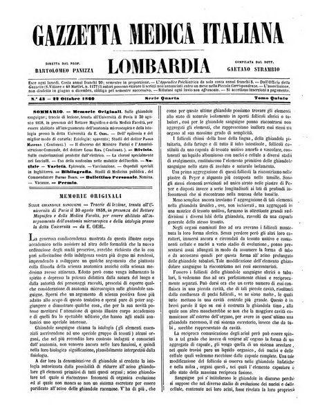 Gazzetta medica italiana Lombardia