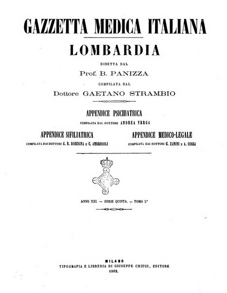 Gazzetta medica italiana Lombardia