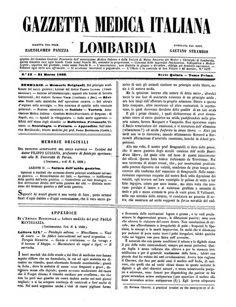 Gazzetta medica italiana Lombardia