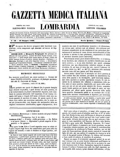 Gazzetta medica italiana Lombardia