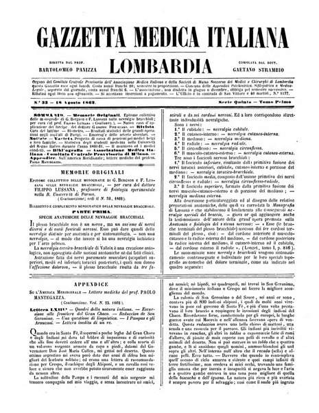 Gazzetta medica italiana Lombardia