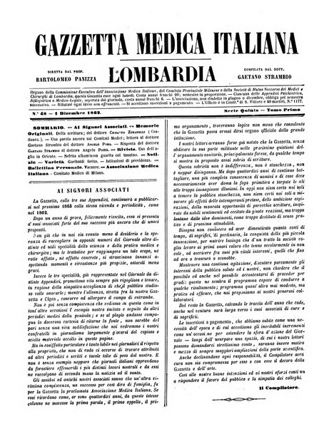 Gazzetta medica italiana Lombardia