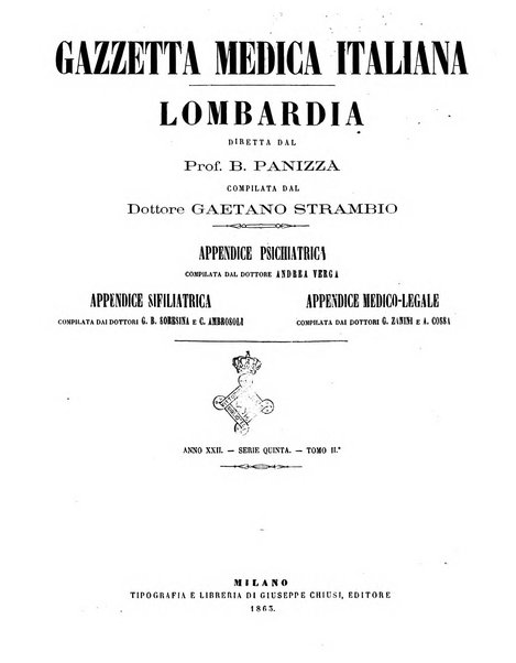 Gazzetta medica italiana Lombardia