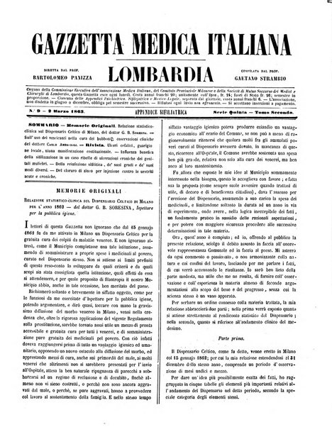 Gazzetta medica italiana Lombardia