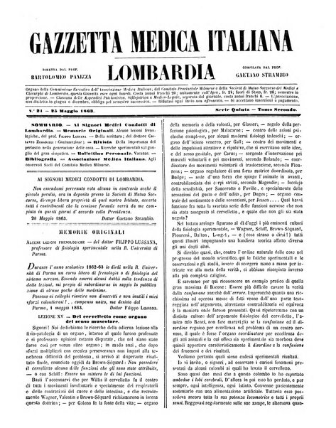 Gazzetta medica italiana Lombardia