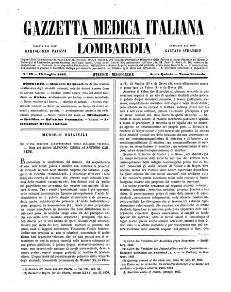 Gazzetta medica italiana Lombardia