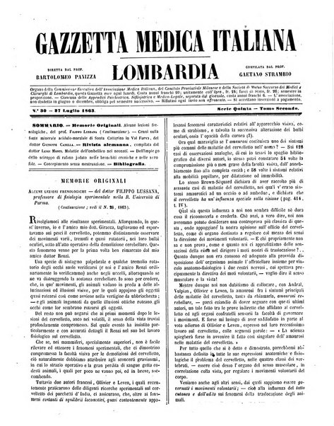 Gazzetta medica italiana Lombardia