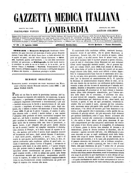 Gazzetta medica italiana Lombardia