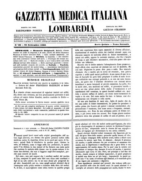 Gazzetta medica italiana Lombardia