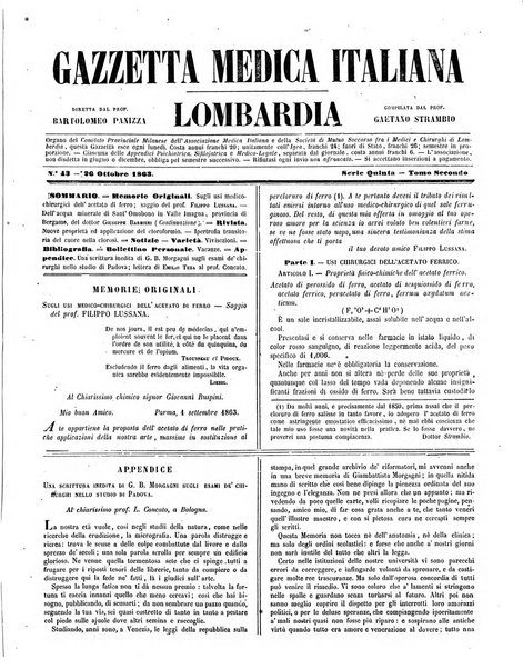 Gazzetta medica italiana Lombardia