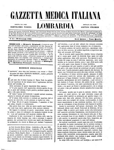 Gazzetta medica italiana Lombardia