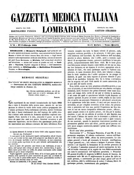 Gazzetta medica italiana Lombardia