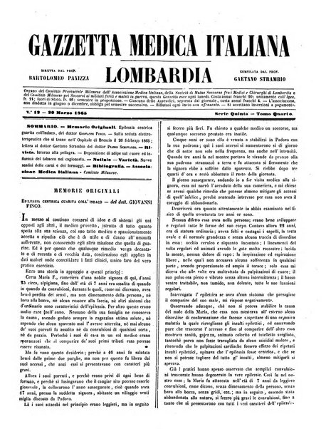 Gazzetta medica italiana Lombardia