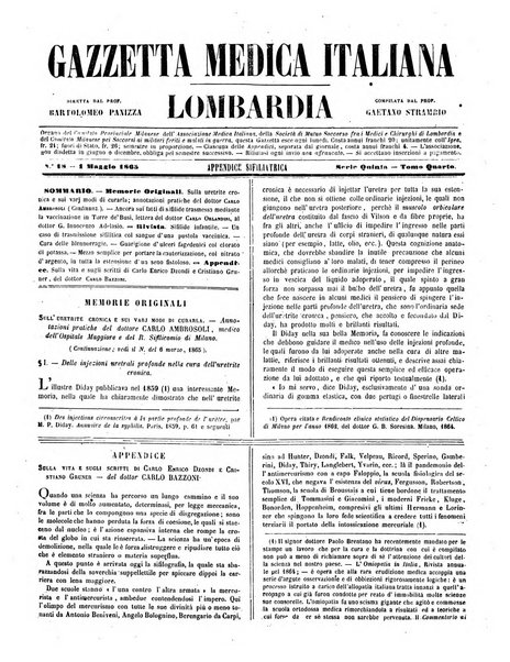 Gazzetta medica italiana Lombardia