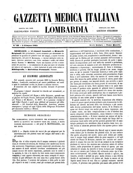 Gazzetta medica italiana Lombardia