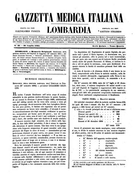 Gazzetta medica italiana Lombardia