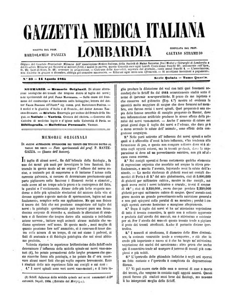 Gazzetta medica italiana Lombardia