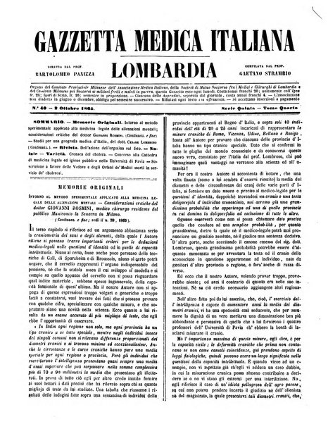 Gazzetta medica italiana Lombardia