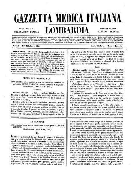 Gazzetta medica italiana Lombardia