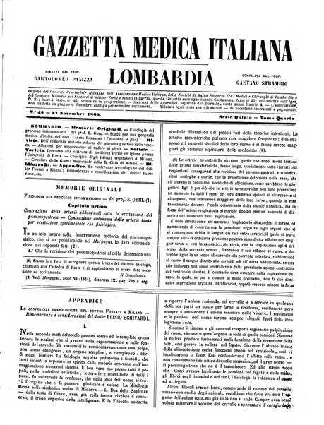 Gazzetta medica italiana Lombardia