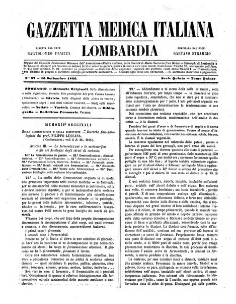 Gazzetta medica italiana Lombardia