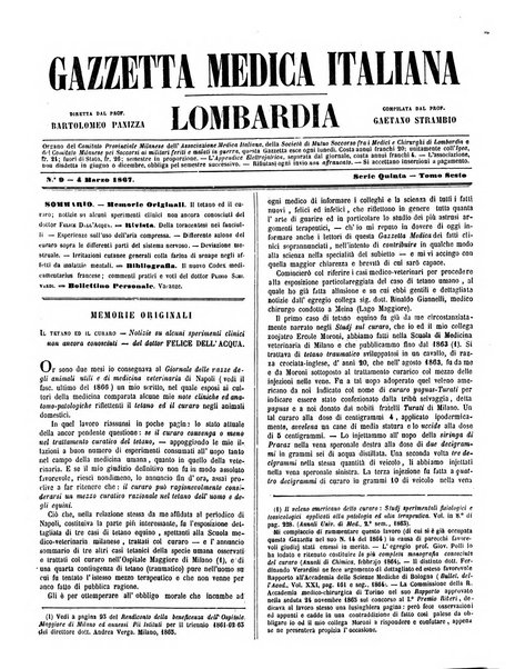 Gazzetta medica italiana Lombardia