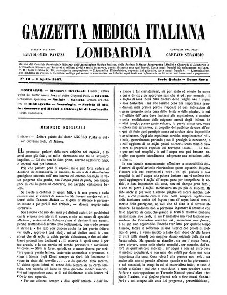 Gazzetta medica italiana Lombardia