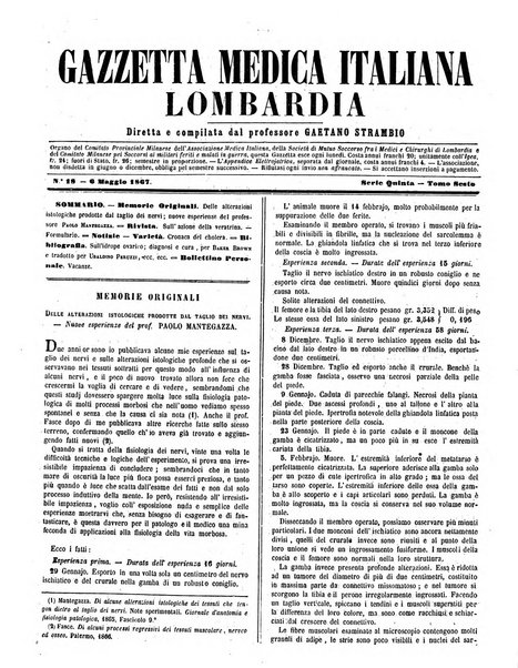 Gazzetta medica italiana Lombardia