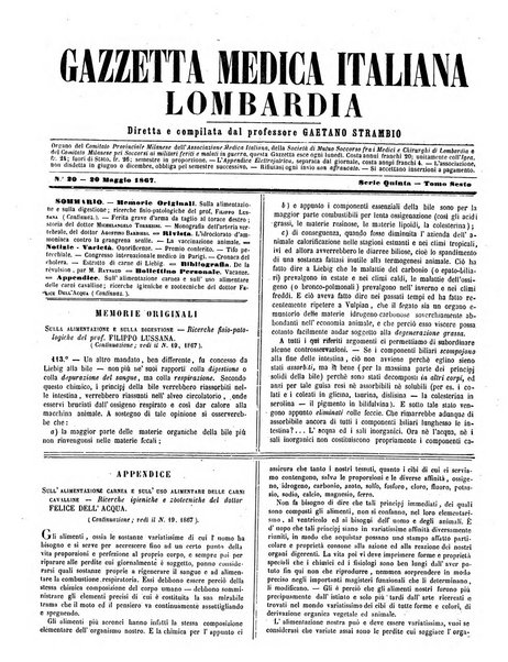 Gazzetta medica italiana Lombardia