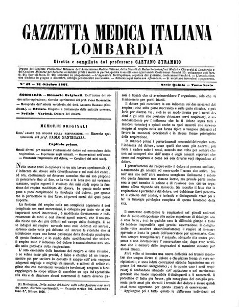 Gazzetta medica italiana Lombardia