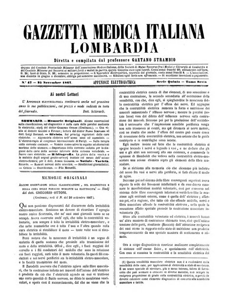 Gazzetta medica italiana Lombardia