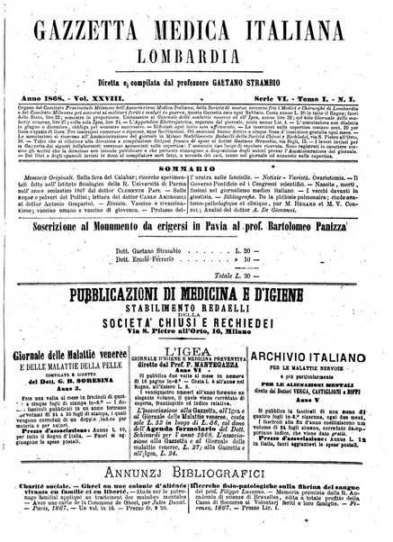 Gazzetta medica italiana Lombardia