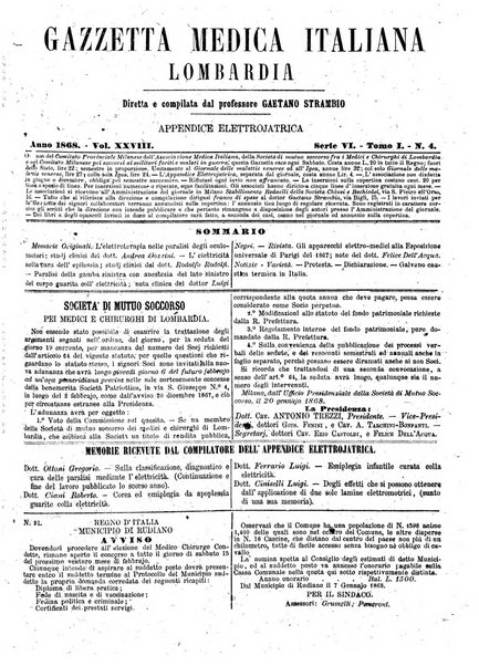 Gazzetta medica italiana Lombardia