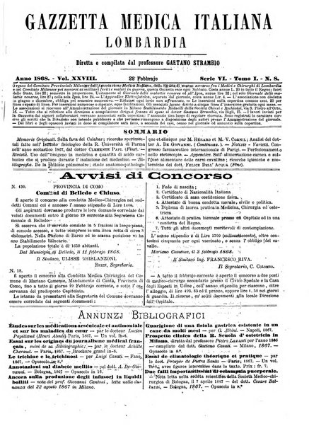 Gazzetta medica italiana Lombardia