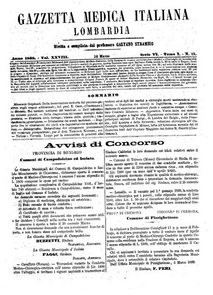 Gazzetta medica italiana Lombardia