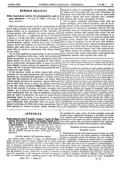 Gazzetta medica italiana Lombardia