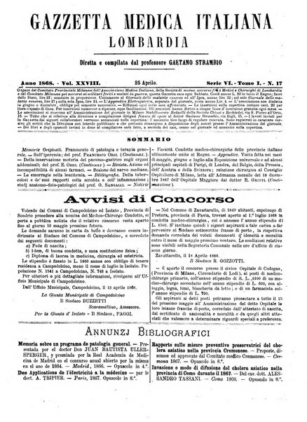 Gazzetta medica italiana Lombardia