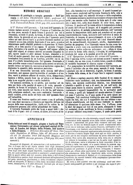 Gazzetta medica italiana Lombardia