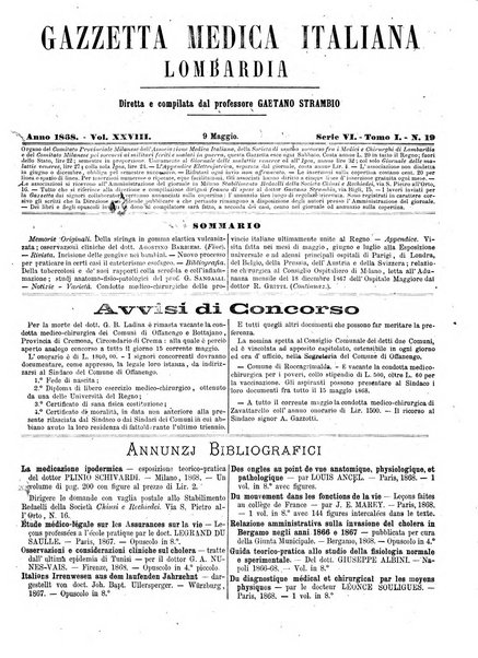 Gazzetta medica italiana Lombardia