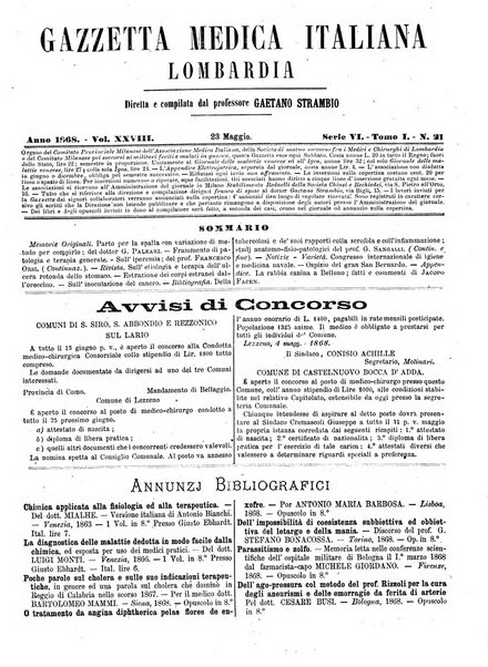 Gazzetta medica italiana Lombardia