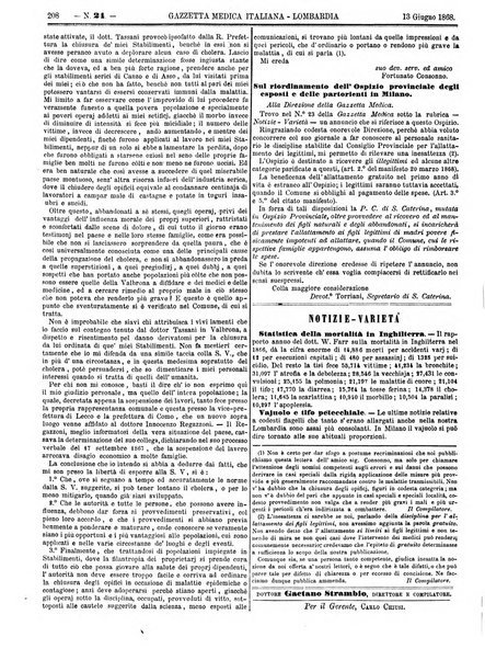 Gazzetta medica italiana Lombardia