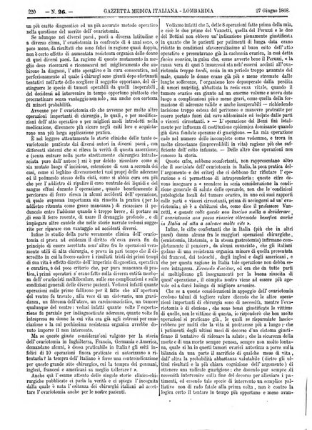 Gazzetta medica italiana Lombardia