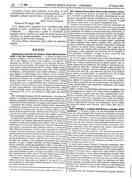 Gazzetta medica italiana Lombardia